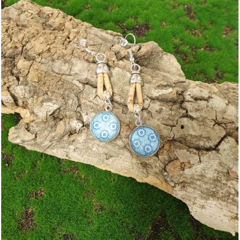 Boucles d'oreilles en liège Boucles d'oreilles en liège