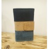 Portefeuille en liège - Naturel et bleu, un style unique
