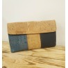 Portefeuille en liège - Naturel et bleu, un style unique