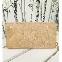 Portefeuille en liège - Naturel avec touche dorée, un style raffiné