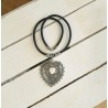 Collier en liège avec coeur