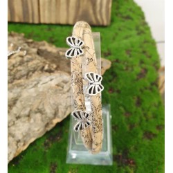 Bracelet liège avec papillons : Création unique & légère