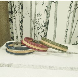 Bracelet en liège coloré - Tendance, écologique et léger