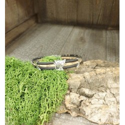 Bracelet en liège avec chat - Tendance et félin
