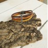 Bracelet en liège coloré avec 3 S en grec ancien