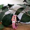 Bracelet en liège naturel et rose – Élégance et écologie