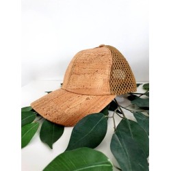Casquette en liège naturel aérée
