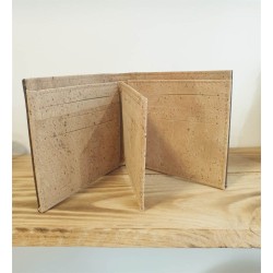 Porte-cartes en liège marron - Élégant, pratique et écologique