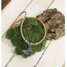 Collier en liège naturel et pendentif hache à l'ancienne  - EssenTerra