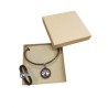 Parure bijoux en liège marron doré – Collier et bracelet Arbre de Vie