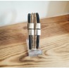 Bracelet en liège noir et zébré – Bijou naturel avec breloques carrés