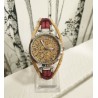 Montre en liège naturel et bordeaux - Création artisanale - EssenTerra