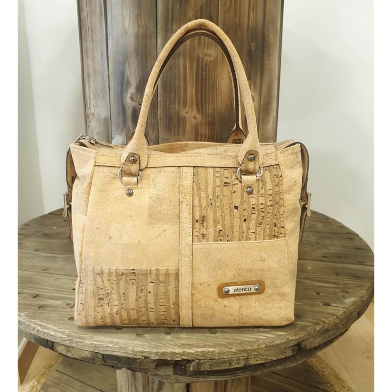 Sac à main en liège - Intemporel - Naturel & marron Sac à main en liège - Intemporel - Naturel & marron