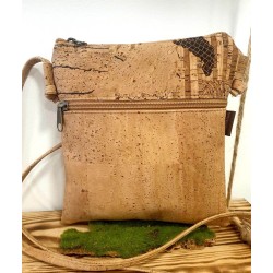 Sac bandoulière en liège naturel et marron – Élégant & pratique