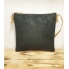 Sac bandoulière en liège noir motifs naturels