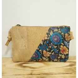 Sac bandoulière en liège fleuri – Élégant & pratique