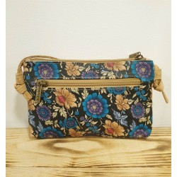 Sac bandoulière en liège fleuri – Élégant & pratique
