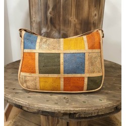 Sac bandoulière en liège coloré