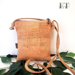 Sac bandoulière en liège naturel et kaki – Léger